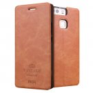 For Huawei P9 MOFI VINTAGE Brown Smart Leather Case with Holder & Card Slots
