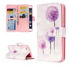 For Huawei P8 Lite Dandelion Pattern Leather Case with 9 Card Slots, Wallet & Holder