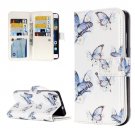 For Huawei P8 Lite Butterflies Pattern Leather Case with 9 Card Slots, Wallet & Holder