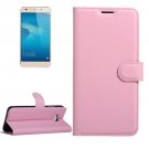 For Huawei Honor 5c Pink Litchi Leather Case with Card Slots, Wallet & Holder