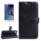 For Honor 5A & Y6 II Black Litchi Leather Case with Card Slots, Wallet & Holder