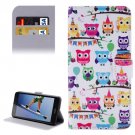For Honor 5A Owls Pattern Leather Case with Holder, Card Slots & Wallet