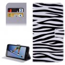 For Honor 5A Zebra Pattern Leather Case with Holder, Card Slots & Wallet