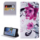 For Honor 5A Lotus Pattern Leather Case with Holder, Card Slots & Wallet