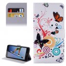 For Honor 5A Butterfly Pattern Leather Case with Holder, Card Slots & Wallet