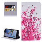 For Honor 5A Blossom Pattern Leather Case with Holder, Card Slots & Wallet