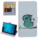 For Honor 5C Owl Pattern Leather Case with Holder, Card Slots & Wallet