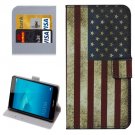 For Honor 5C US Flag Pattern Leather Case with Holder, Card Slots & Wallet