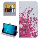 For Honor 5C Blossom Pattern Leather Case with Holder, Card Slots & Wallet