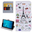 For Honor 5C Symbols Pattern Leather Case with Holder, Card Slots & Wallet