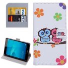 For Honor 5C Lovers Pattern Leather Case with Holder, Card Slots & Wallet