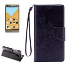 For Honor 7 Butterflies Black Leather Case with Holder, Card Slots & Wallet
