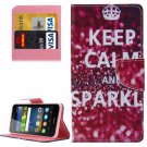 For Y6 Pro Sparkle Pattern Leather Case with Holder, Card Slots & Wallet