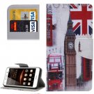 For Huawei Y5 II Big Ben Pattern Leather Case with Holder, Card Slots & Wallet