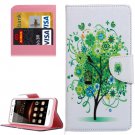 For Huawei Y5 II Bloom Pattern Leather Case with Holder, Card Slots & Wallet