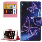 For Huawei Y5 II Crystal Pattern Leather Case with Holder, Card Slots & Wallet