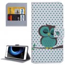 For Honor V8 Owl Pattern Leather Case with Holder, Card Slots & Wallet