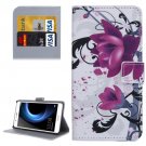 For Honor V8 Lotus Pattern Leather Case with Holder, Card Slots & Wallet