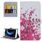 For Honor V8 Blossom Pattern Leather Case with Holder, Card Slots & Wallet