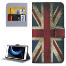 For Honor V8 UK Flag Pattern Leather Case with Holder, Card Slots & Wallet