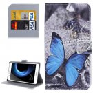 For Honor V8 Butterfly Pattern Leather Case with Holder, Card Slots & Wallet
