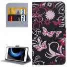 For Honor V8 Butterfly Pattern Leather Case with Holder, Card Slots & Wallet