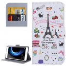 For Honor V8 Symbols Pattern Leather Case with Holder, Card Slots & Wallet