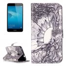 For Honor 5C Tree Pattern Leather Case with Holder, Card Slots & Wallet