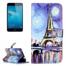 For Honor 5C Painting Pattern Leather Case with Holder, Card Slots & Wallet