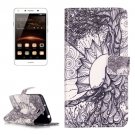For Huawei Y5 II Tree Pattern Leather Case with Holder, Card Slots & Wallet