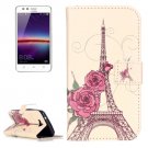 For Huawei Y3 II Rose Pattern Leather Case with Holder, Card Slots & Wallet