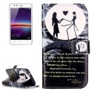 For Huawei Y3 II Couple Pattern Leather Case with Holder, Card Slots & Wallet