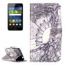 For Huawei Y6 Pro Tree Pattern Leather Case with Holder, Card Slots & Wallet