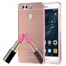 For Huawei P9 Electroplating Mirror Rose Gold PC Case Back Shell Cover
