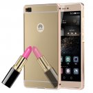 For Huawei P8 Electroplating Mirror Gold PC Case Back Shell Cover