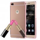 For Huawei P8 Electroplating Mirror Rose Gold PC Case Back Shell Cover