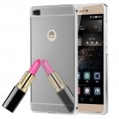 For Huawei P8 Electroplating Mirror Silver PC Case Back Shell Cover