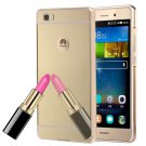For Huawei P8 Lite Electroplating Mirror Gold PC Case Back Shell Cover
