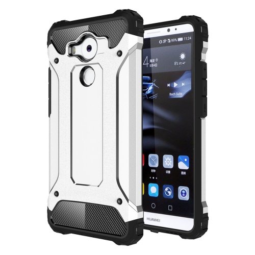 For Huawei Mate 8 Silver Tough Armor TPU + PC Combination Case