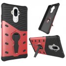 For Huawei Mate 9 Red Rotating TPU + PC Combination Case with Holder