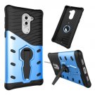 For Huawei Honor 6X Blue Rotating TPU + PC Combination Case with Holder
