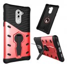 For Huawei Honor 6X Red Rotating TPU + PC Combination Case with Holder