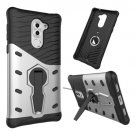 For Huawei Honor 6X Silver Rotating TPU + PC Combination Case with Holder