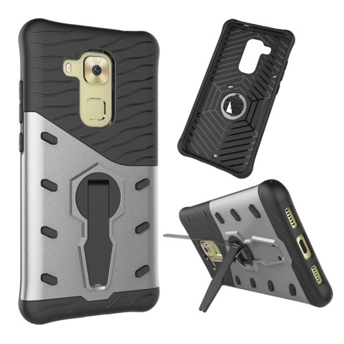 For Huawei nova plus Silver Rotating TPU + PC Combination Case with Holder