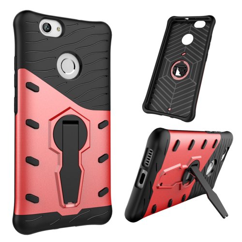 For Huawei nova Red Rotating TPU + PC Combination Case with Holder
