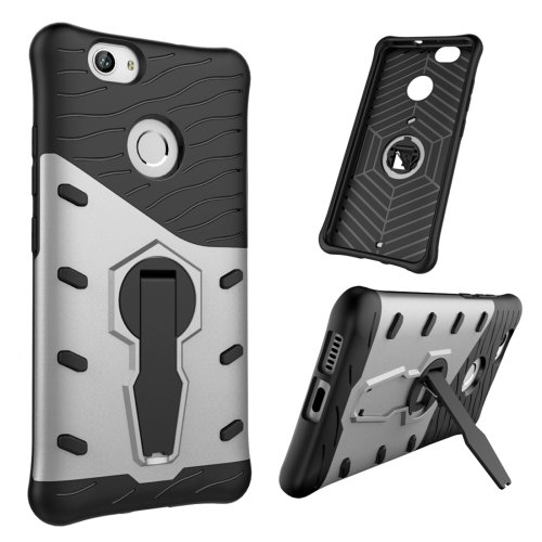 For Huawei nova Silver Rotating TPU + PC Combination Case with Holder
