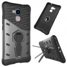 For Huawei Honor 5C Black Rotating TPU + PC Combination Case with Holder
