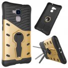 For Huawei Honor 5C Gold Rotating TPU + PC Combination Case with Holder