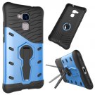 For Huawei Honor 5C Blue Rotating TPU + PC Combination Case with Holder