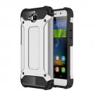 For Huawei Enjoy 5 Silver Tough Armor TPU + PC Combination Case